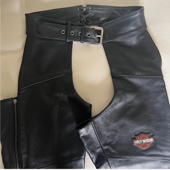 Harley-Davidson Black Leather Chaps